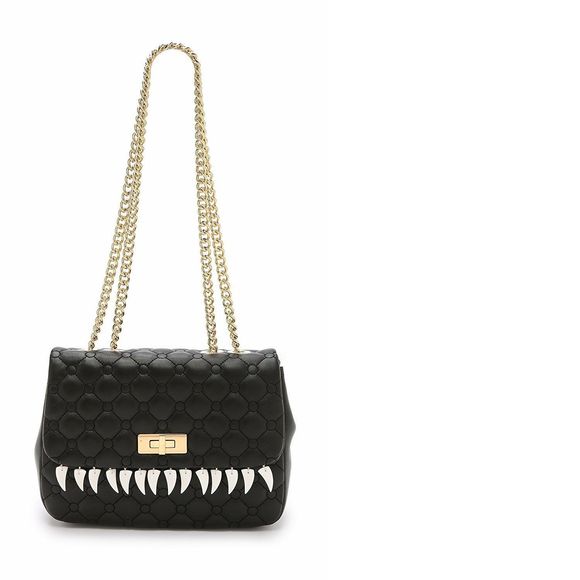 Moschino Cheap and Chic Shoulder Bag Black Turnlock Closure Handbag Purse New - Picture 4 of 8